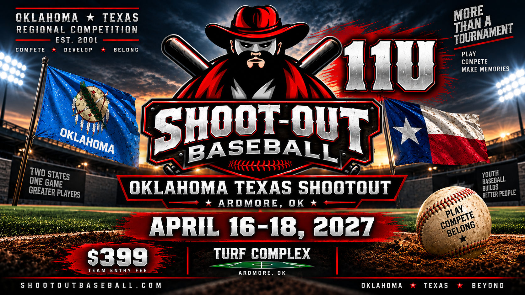 11U Oklahoma Texas Shootout — April 16-18, 2027