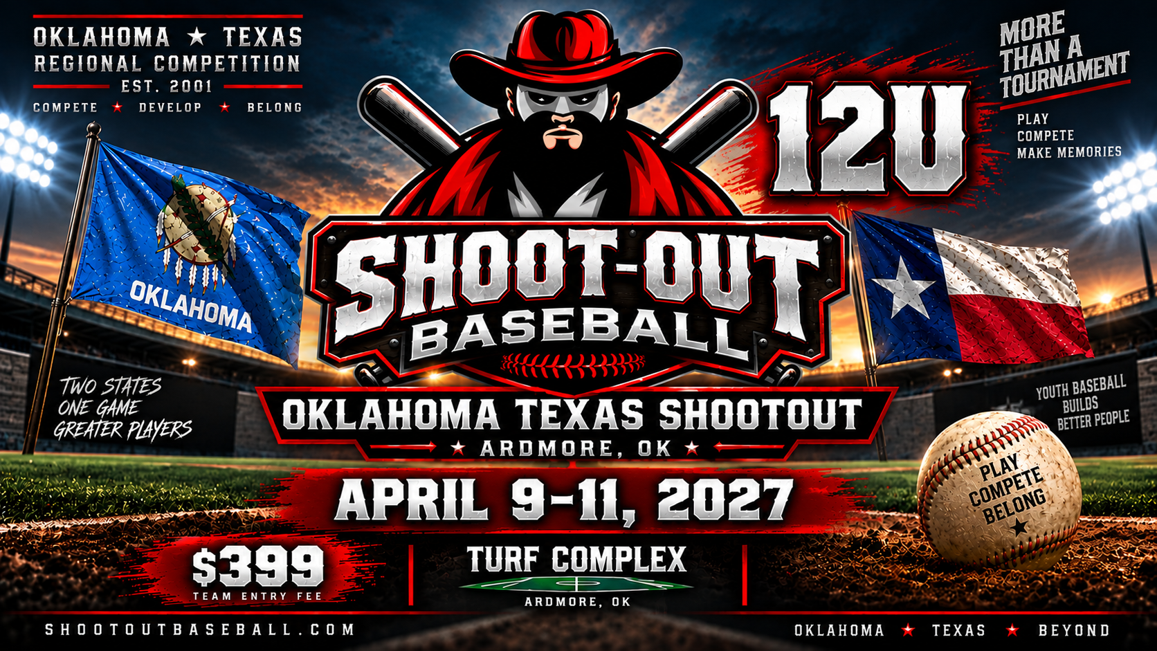 12U Oklahoma Texas Shootout — April 9-11, 2027